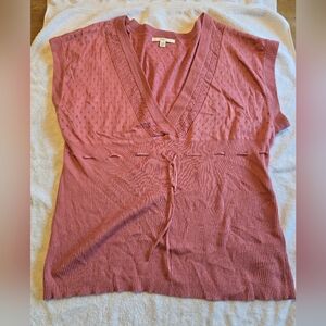 Merona Dusty Rose V-Neck Sweater Blouse